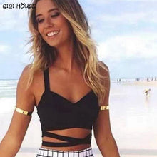 Casual Short Tank Top Cross Backless Strapless Top Sleeveless Tank Bustier Bra Tank Roupas Feminina#A927