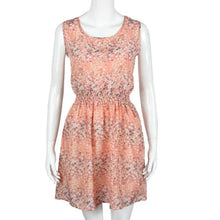 Chiffon Dress Print Floral Small Flowe Sleeveless Mini Short Dress Cheap Clothes China Vestidos Cortos Beach#B719