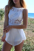 Chiffon Jumpsuit Women Sleeveless Lady Summer Lace Mini Double Culottes Shorts Jumpsuit #3546
