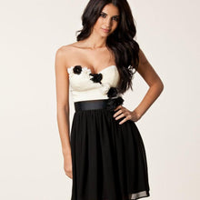 Chiffon+Lace Knee length Sleeveless Sexy Women Floral Lace Backless Prom Wedding Evening Mini Dress Black