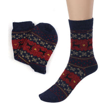 Christmas Deer 3D Socks Printed Warm Winter Casual Short Socks Knit Wool Funny Socks Women Chausettes Femme#121