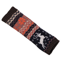 Christmas Elk Knitted Women Gloves Warm Arm Knitted Fingerless Winter Gloves Luvas Feminina#A11