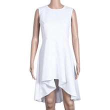 Clothing Off Shoulder Sleeveless Solid Dovetail Summer Dresses Casual Empire Elegant Dress Vestido Casual#B714