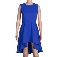 Clothing Off Shoulder Sleeveless Solid Dovetail Summer Dresses Casual Empire Elegant Dress Vestido Casual#B714