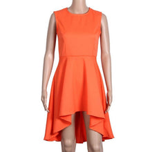 Clothing Off Shoulder Sleeveless Solid Dovetail Summer Dresses Casual Empire Elegant Dress Vestido Casual#B714