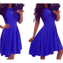 Clothing Off Shoulder Sleeveless Solid Dovetail Summer Dresses Casual Empire Elegant Dress Vestido Casual#B714