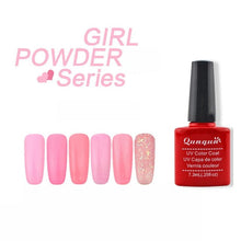 Cool! 7.3ML Nail Gel Polish UV LED Shining Colorful 6 Colors Polish Nail Glue 2 weeks or above Anne