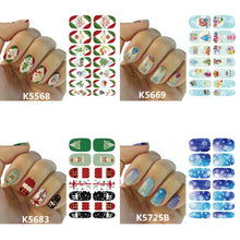 Cool! No glue required and just peel off to remove Christmas Nail Art Transfer Stickers 3D Design Manicure Tips Decal Decoration
