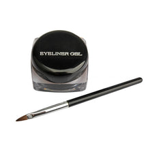 Cosmetic Waterproof Eye Liner Pencil Make Up Black Liquid Eyeliner Shadow Gel Makeup + Brush Black 88