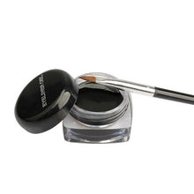 Cosmetic Waterproof Eye Liner Pencil Make Up Black Liquid Eyeliner Shadow Gel Makeup + Brush Black 88