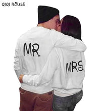 Couple Sweatshirt Autumn Long Sleeve Sweatshirt Printing MR MRS Sweet Lover Basic Outwear Moleton Feminina#C923