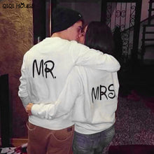 Couple Sweatshirt Autumn Long Sleeve Sweatshirt Printing MR MRS Sweet Lover Basic Outwear Moleton Feminina#C923