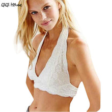 Crop Top Lace Halter Solid Sexy Floral Bra Strapless Unpadded Tank Workout Clothes Racerback Tank Top#B721