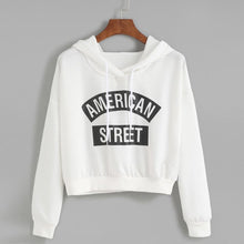 Cropped Sweatshirt Women Printed Loose Autumn Hoodies Casual Pullovers Long Sleeve Sweatshirt Survetement Moleton Feminina#A11