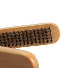 DIY Salon Hairdressing Hair Straightener Wooden Anti-static Dual-Brush Comb