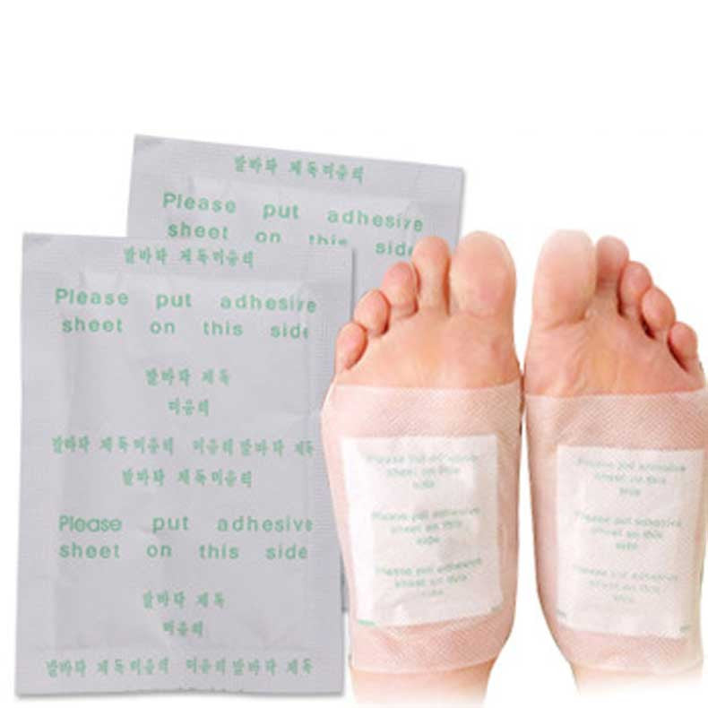 Detox Foot Pads Patch Detoxify Toxins Adhesive Keeping Fit Health Care 2 In 1 Set