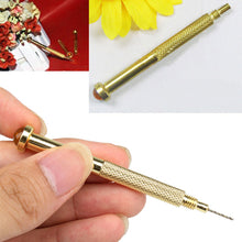 Drill Hole Nail Art UV Gel Acrylic Tool Hand Dangle (Beads Color Random)