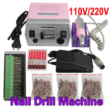 Electric Nail Art Pro Salon Drill Manicure Pedicure Machine Glazing Kit Set