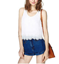 Elegant Chiffon Blouse Strap Sleeveless Off the Shoulder White Lace Blouse Ladies Tops Blouses For Women Camisas Femininas