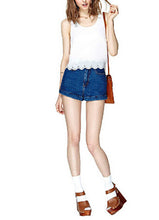 Elegant Chiffon Blouse Strap Sleeveless Off the Shoulder White Lace Blouse Ladies Tops Blouses For Women Camisas Femininas