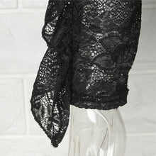Elegant Overalls Sexy Rompers For Women Black Lace Long Sleeve Bodysuits 2017 Women Clothes Sexy Rompers#121