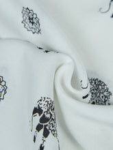 Elegant Print Boho Bohemian Pattern Open Blouse Women Kimono Long Shirt Loose Blouse Cover Up White Cotton Kimono Cardigan