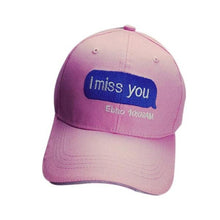Embroidery Cotton Baseball Cap I miss you Lover Couple Snapback Caps Hip Hop Hats #2412