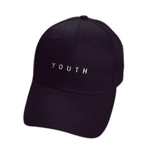 Embroidery Youth Letter Cotton Baseball Cap Boys Girls Snapback Hip Hop Flat Hat #3546