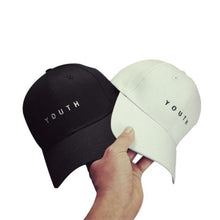 Embroidery Youth Letter Cotton Baseball Cap Boys Girls Snapback Hip Hop Flat Hat #3546