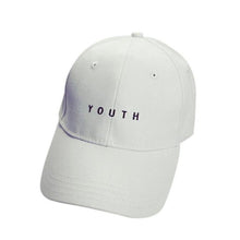 Embroidery Youth Letter Cotton Baseball Cap Boys Girls Snapback Hip Hop Flat Hat #3546