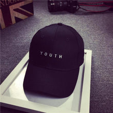 Embroidery Youth Letter Cotton Baseball Cap Boys Girls Snapback Hip Hop Flat Hat #3546