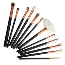 Excellent Quality 12Pcs Cosmetic Brush Makeup Brush Sets Kits Tools wool fiber + aluminum + wooden handle Material Anne