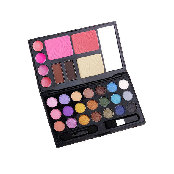 Eyebrow Cream Powder Cake Lip Gloss Cheek Blush Eyeshadow Make Up Kit Combo