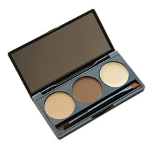 Eyebrows Powder Palette 3 Shade in a Palette Waterproof Eyebrow Powder With Mirror and Eyebrow Brushes