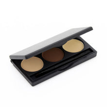 Eyebrows Powder Palette 3 Shade in a Palette Waterproof Eyebrow Powder With Mirror and Eyebrow Brushes