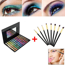 Eyeshadow Kit 88 Color Shadow Palette Make Up Eyeshadows + 8pcs Eye Foundation Blending Brush