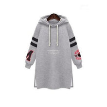 Fashion New Outerwear Thick Full Female O-neck Coat Letter Printed High Quality Cap Pullovers 70224
