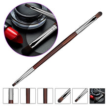 Fashion Women Dual End Double Rosewood Head Makeup Tool Eye Shadow&Lipbrush