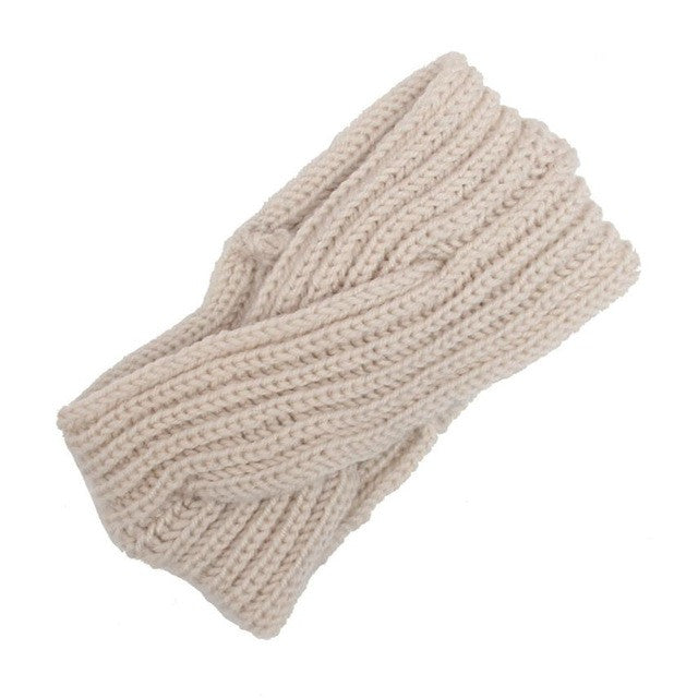 Fashion Women Headband Crochet Knitting Wool Solid Winter Warm Headbands For Women Ear Warmer Headwrap Hair Accessories LY