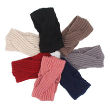 Fashion Women Headband Crochet Knitting Wool Solid Winter Warm Headbands For Women Ear Warmer Headwrap Hair Accessories LY