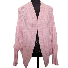 Female Fashion Thick Cardigans Batwing Sleeve Sweater Plus Size knitted Top 70115