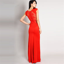 Female Plus Size Evening Party Lace Long 2015 Bodycon Split Red Black Brief Dress Gowns 70024