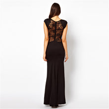 Female Plus Size Evening Party Lace Long 2015 Bodycon Split Red Black Brief Dress Gowns 70024