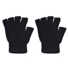 Fingerless Gloves Men Knitted Black Stretch Warm Gloves Winter Outwear Driving Gloves Spor Eldiveni Luvas Frio#A121
