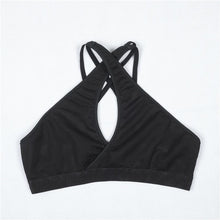 Fitness Bra Top Corss Bandage Backless Cropped Top Stretch Comfort Breathable Tank Tops Canotta Intima Donna#212