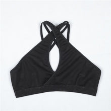 Fitness Bra Top Corss Bandage Backless Cropped Top Stretch Comfort Breathable Tank Tops Canotta Intima Donna#212