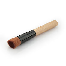 Flat Foundation Brush Universal Makeup Powder Beauty Oblique Head Brush Wood Handle Tools