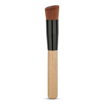 Flat Foundation Brush Universal Makeup Powder Beauty Oblique Head Brush Wood Handle Tools