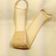 Flax Cotton Soft Exfoliating Back Strap Bath Brush Shower Massage Spa Scrubber Sponge Body Skin Health Cleaning