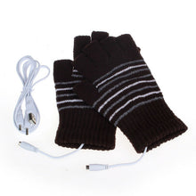 !New 5V USB Powered Heating Heated Winter Hand Warmer Gloves WashableAlice